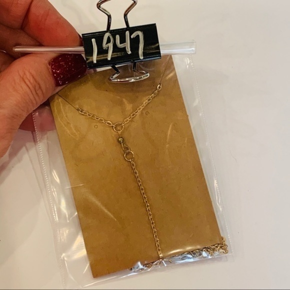 💐5/25 southwestern long Y drop gold tone necklace - Picture 7 of 7